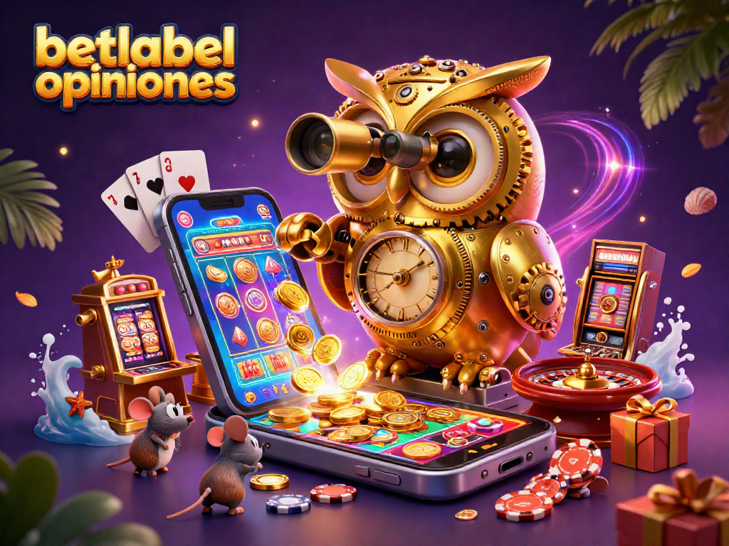 Experience betlabel opiniones in a vibrant 3D casino scene with animated characters and dynamic gaming elements.